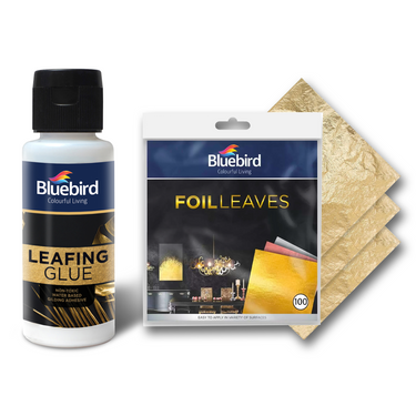 Leafing Glue 100 ML + Gold Foil Sheets (Pack of 50)